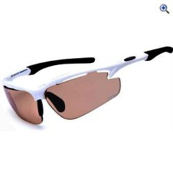 Sinner Raptor Sunglasses (White/Chromatic Orange) - Colour: SHINY WHITE